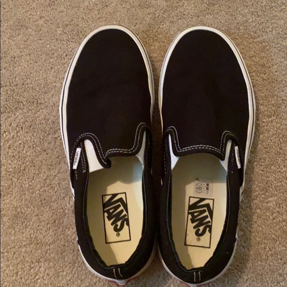 Black Slip On Vans BNWOT